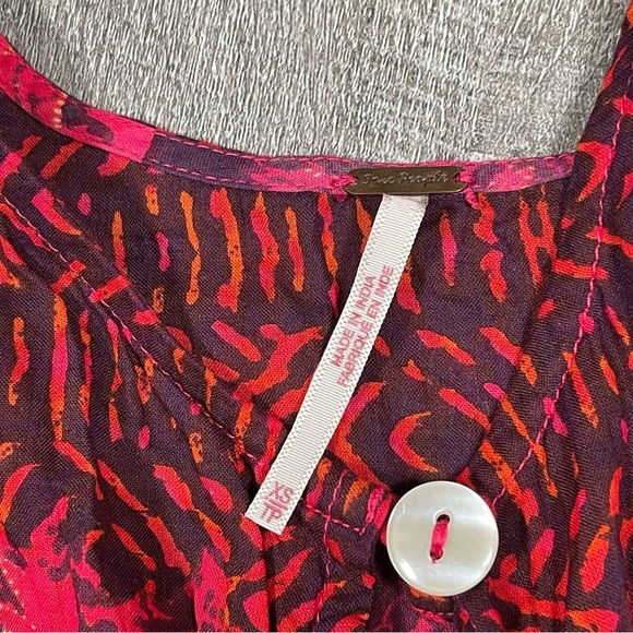 FREE PEOPLE Women Oversized Patchwork Tunic Top Size XS - Picture 6 of 10